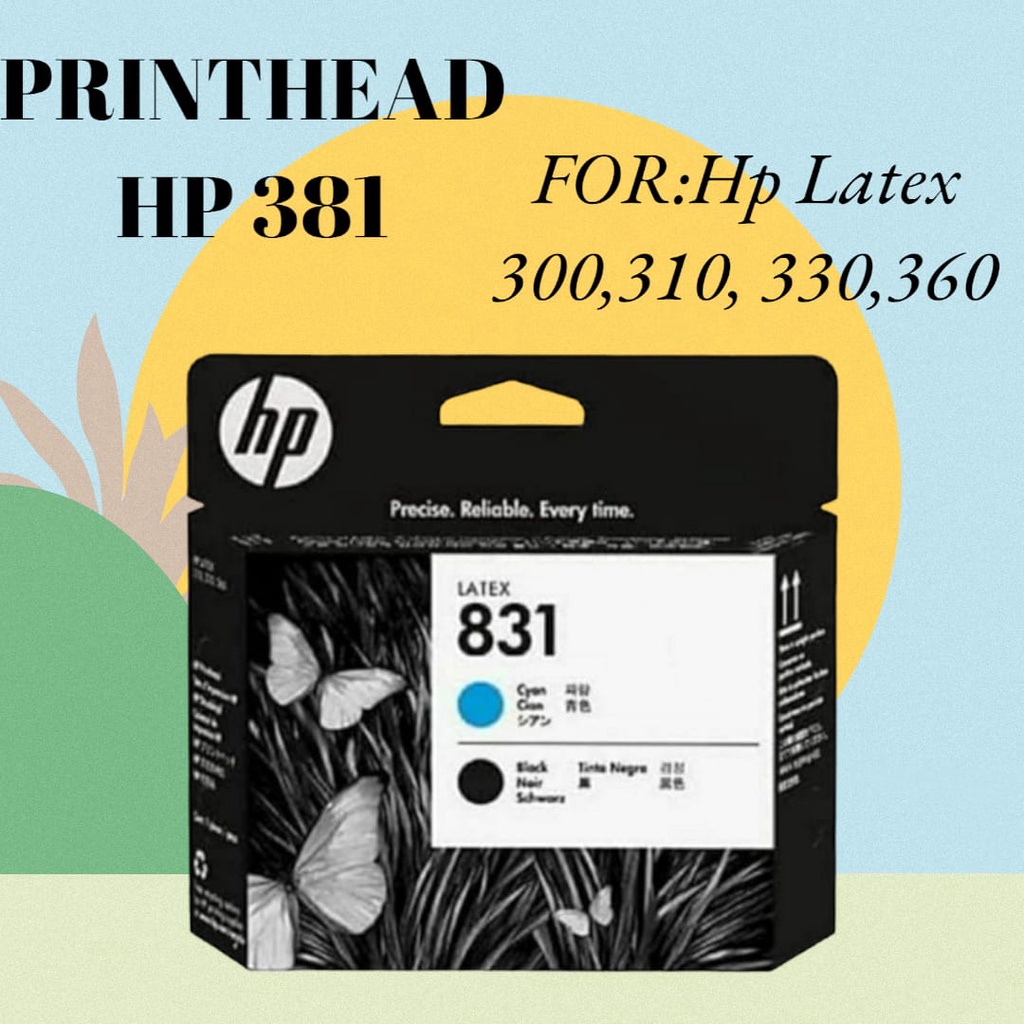 Printhead HP 831 Cyan & Black (HP CZ678A Printhead) ORIGINAL