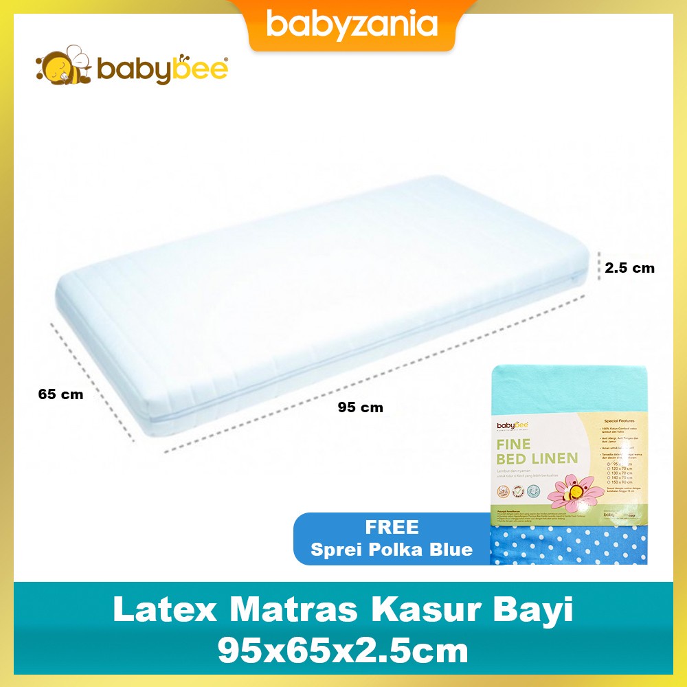 Babybee Matras Bayi Latex - 95x65x2.5cm