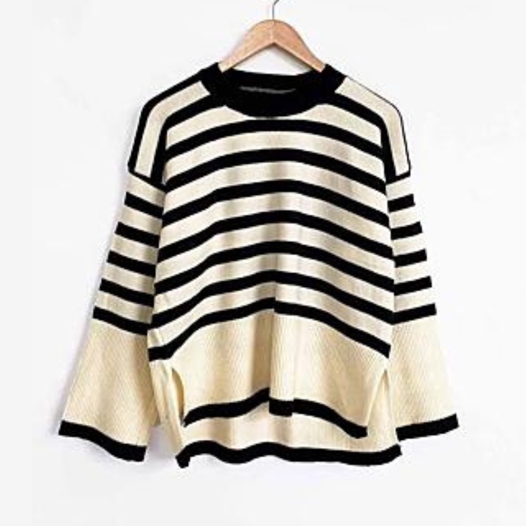 Alice Blaster Knit Rajut Stripe Wanita Terbaru / Atasan  Blazter Rajut Premium Korean Look