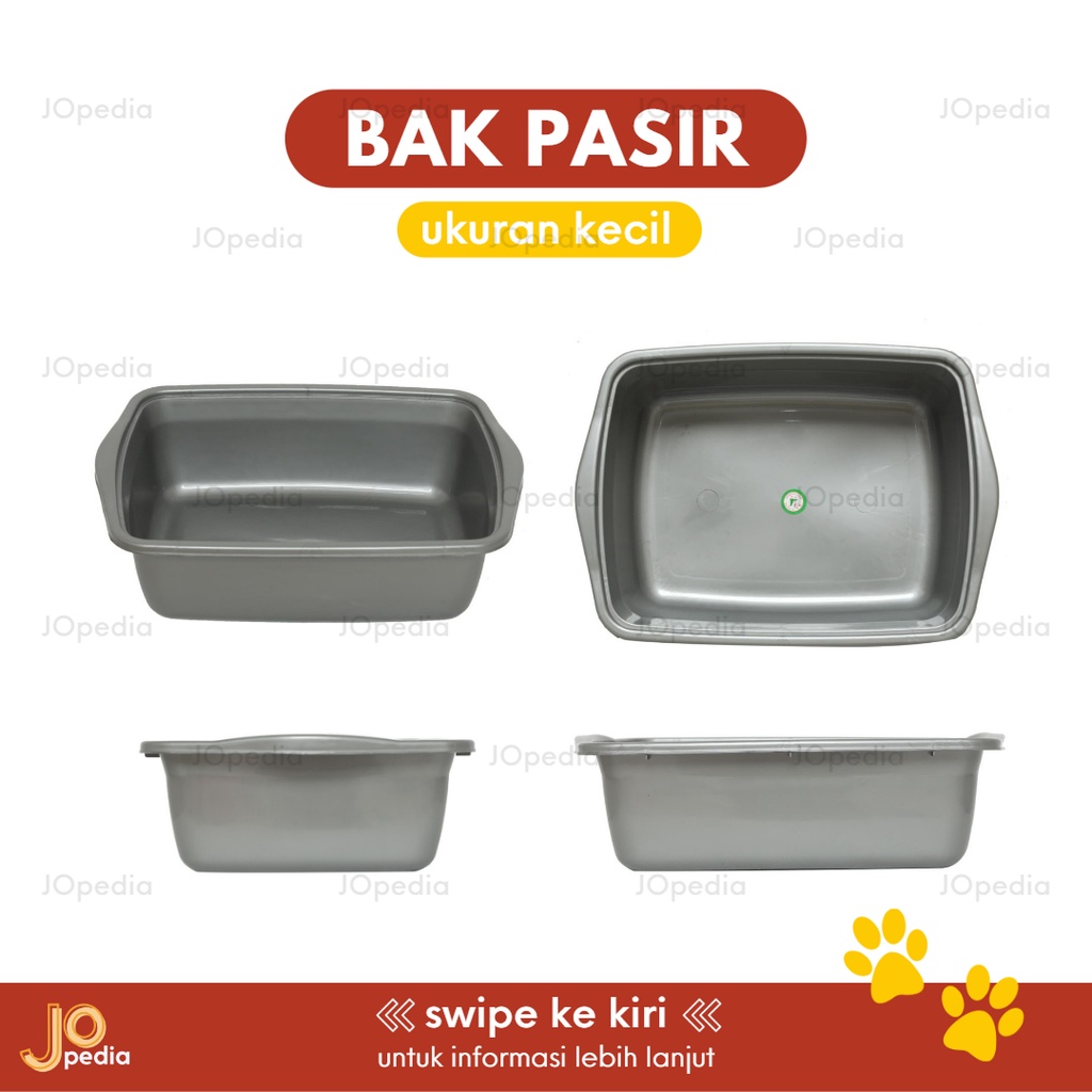 BAK PASIR KUCING Cat Litter Box Kotak Pasir Pup Tempat Kotoran Hewan