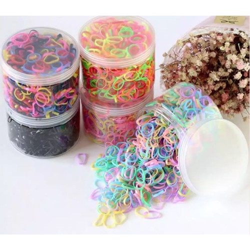Karet Ikat Rambut Anak kemasan toples isi 1000 pcs