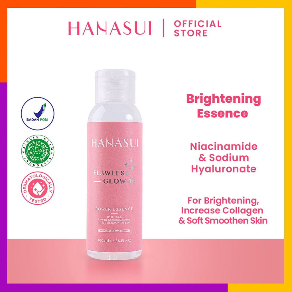 Hanasui Toner Power Esenses Flawless Glow 10 / 100 ml BPOM