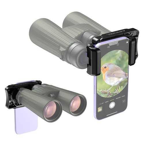 APEXEL Phone Holder Adaptor for Telescope Microscope Binocular 95 mm - APL-F002 - Black