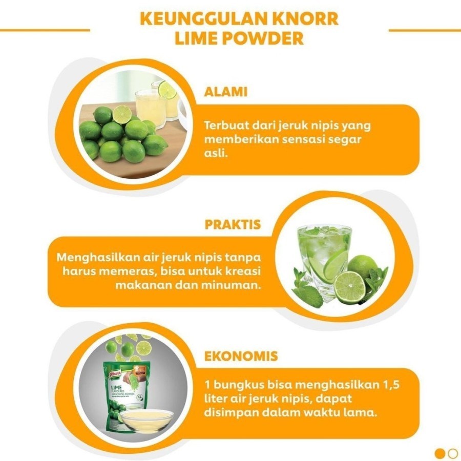 

RB KNORR Bumbu Perasan Jeruk NIPIS Lime Seasoning Powder 100 gr Repax