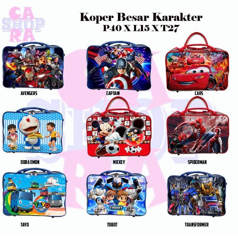HARGA TERMURAAH Tas travel bag karakter anak tas Koper besar karakter Selepang.