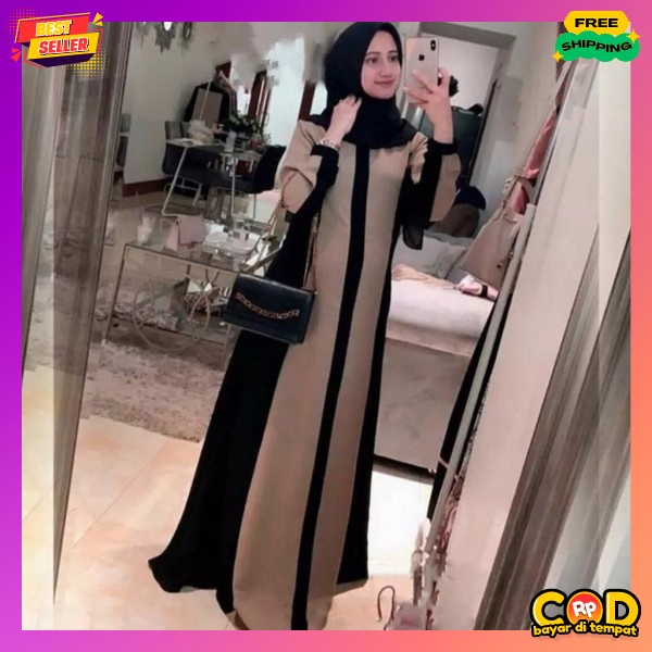 Baju Muslim Wanita Bsju Syari Murah Games Polos Mewah Jumbo Ghamis Cewek Premium Buju Muslimah Bj Wa