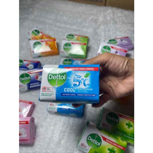 Sabun Dettol 100 Gram/60 gram (Besar/Kecil) sesuai yg diinginkan Kemasan Baru Sesuai Foto All Varian Sabun Mandi