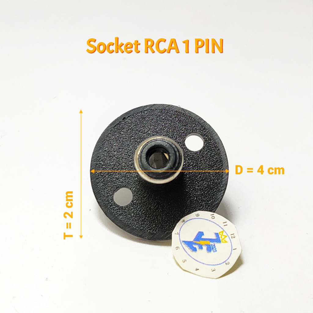 Socket RCA 1 PIN | Papan Socket / Lubang Socket Input RCA 1 PIN Body-Terminal RCA