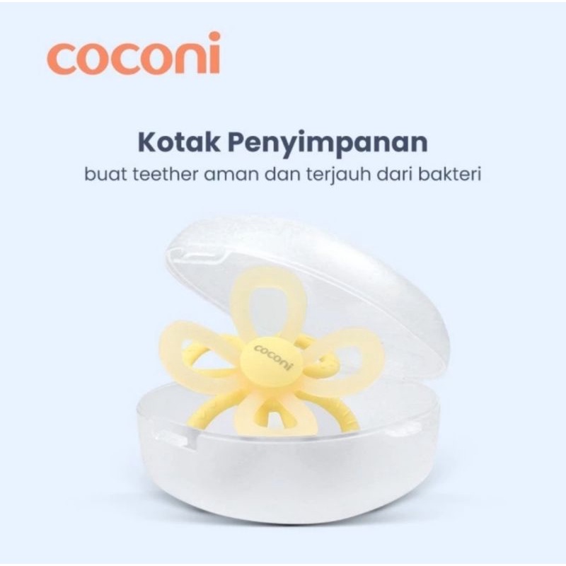 COCONI Manhattan Toy Sensory Teether/Gigitan Bayi Silikon Lembut