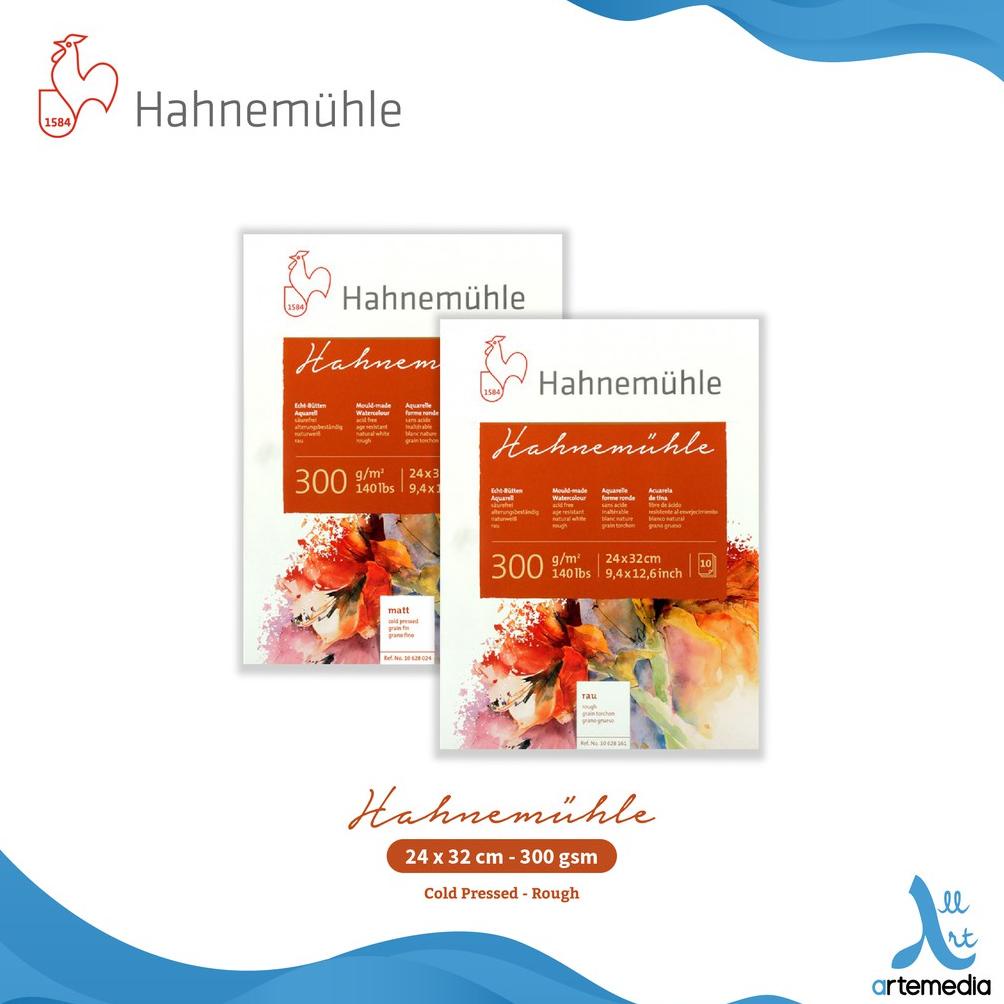 

Watercolor Pad Hahnemuhle 300 24x32cm Watercolor Blocks