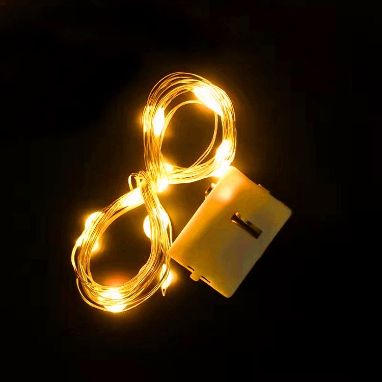 YSM Lampu Tumblr Kawat Mini 1 Meter Lampu Hias Dekorasi Gift Box Bucket Balon Fairy Light Led Murah Import-KUNING