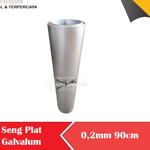 ✓ Seng plat Galvalum Zincalum Anti Karat 90 cm Talang Atap gerobak warung Meja Dapur