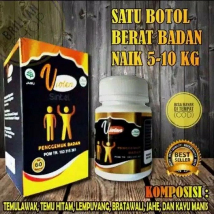 Violen Penggemuk Badan Penambah Berat Badan (Isi 60 Kapsul)