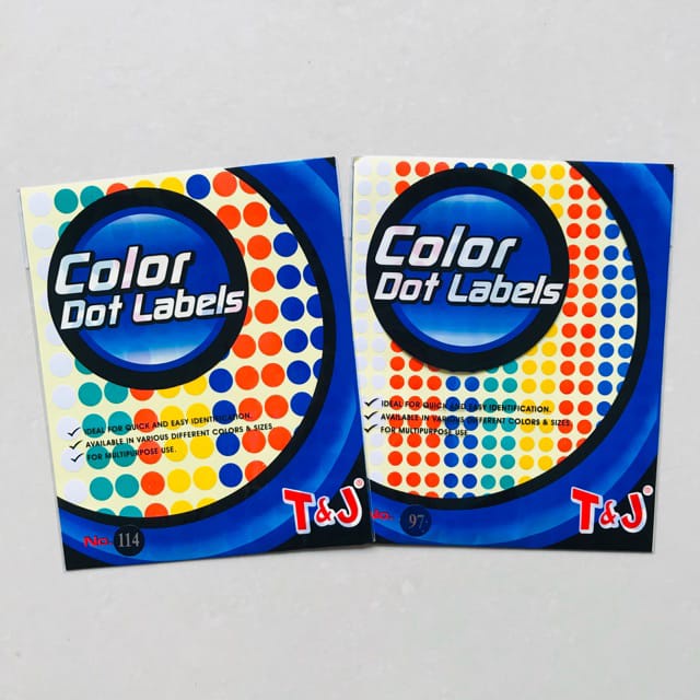 

1 LEMBAR DOT STIKER LABEL tom & jerry color dot dotting warna warni 1LEMBAR kode 97 ,114 (diameter 8mm dan 13 mm) 1 LEMBAR