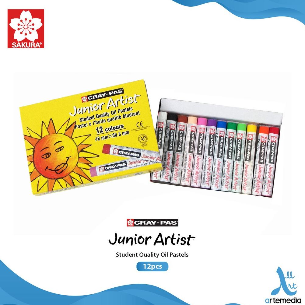 

Krayon Sakura Cray-Pas Junior Artist Set 12 Color Oil Pastel Crayon