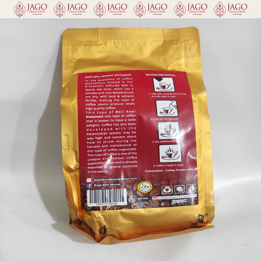 Kopi Bali Asli Kintamani Arabica &amp; Robusta - Bali Nikmat 250gr