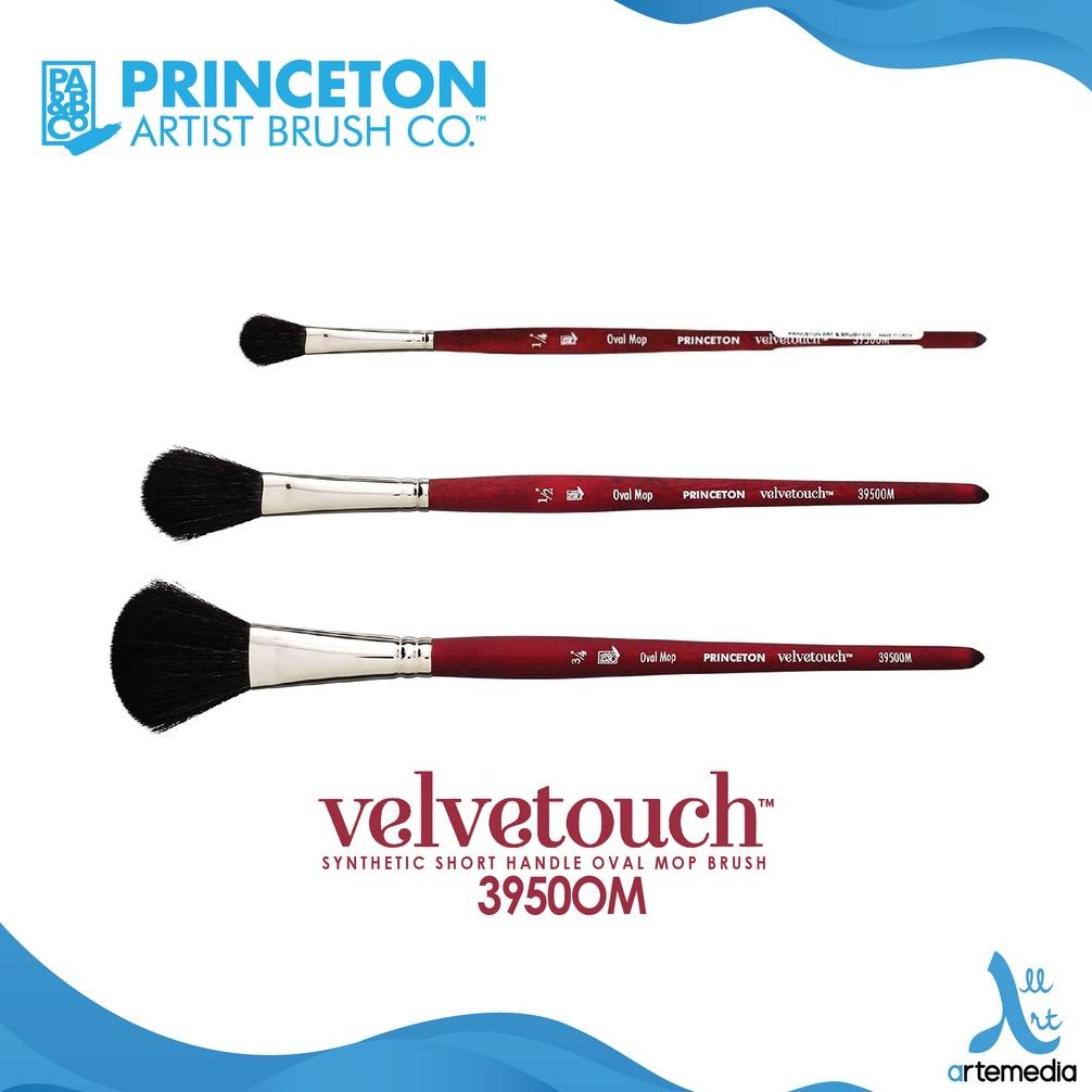 

Kuas Lukis Princeton Velvetouch 3950OM Oval Mop Synthetic Watercolor Brush Short Handle