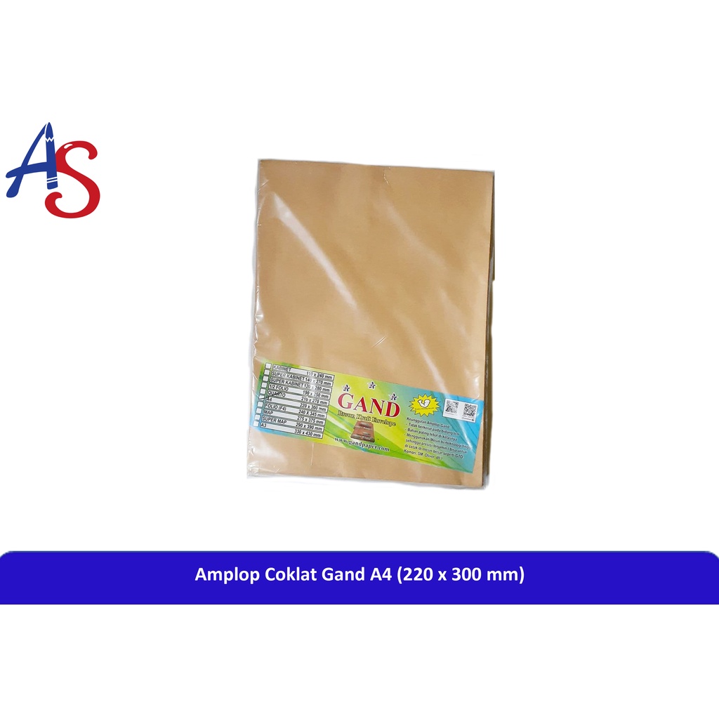 

Amplop Coklat A4 Gand / Amplop Polos Coklat A4