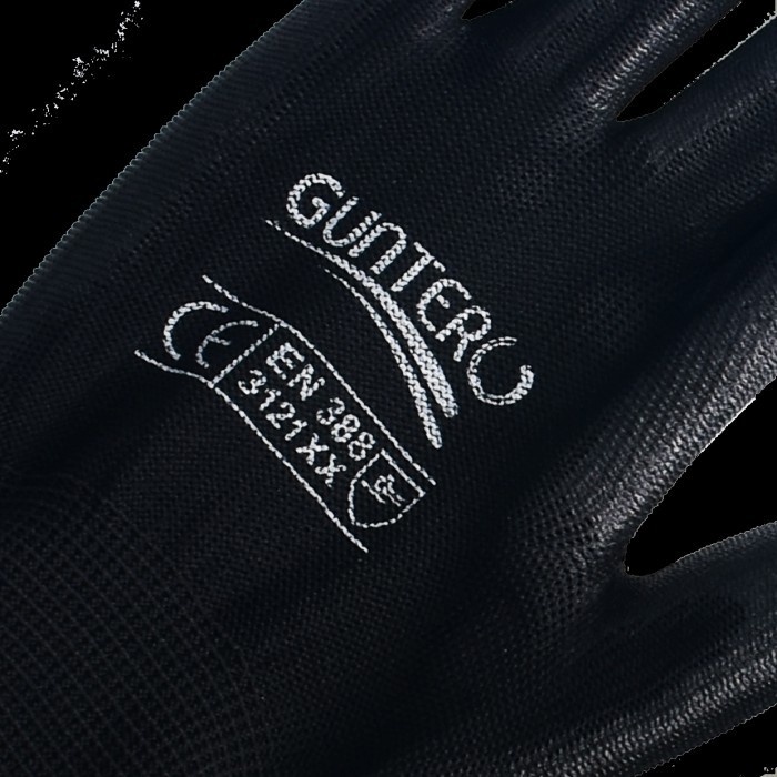 Sarung Tangan Safety Latex Hitam GT-1001 Sarung Tangan Kerja + Masker Sherlock N99