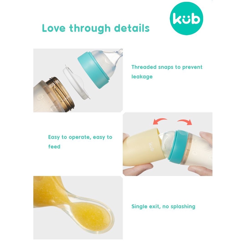 KUB Vertical Rice Paste Feeding Spoon