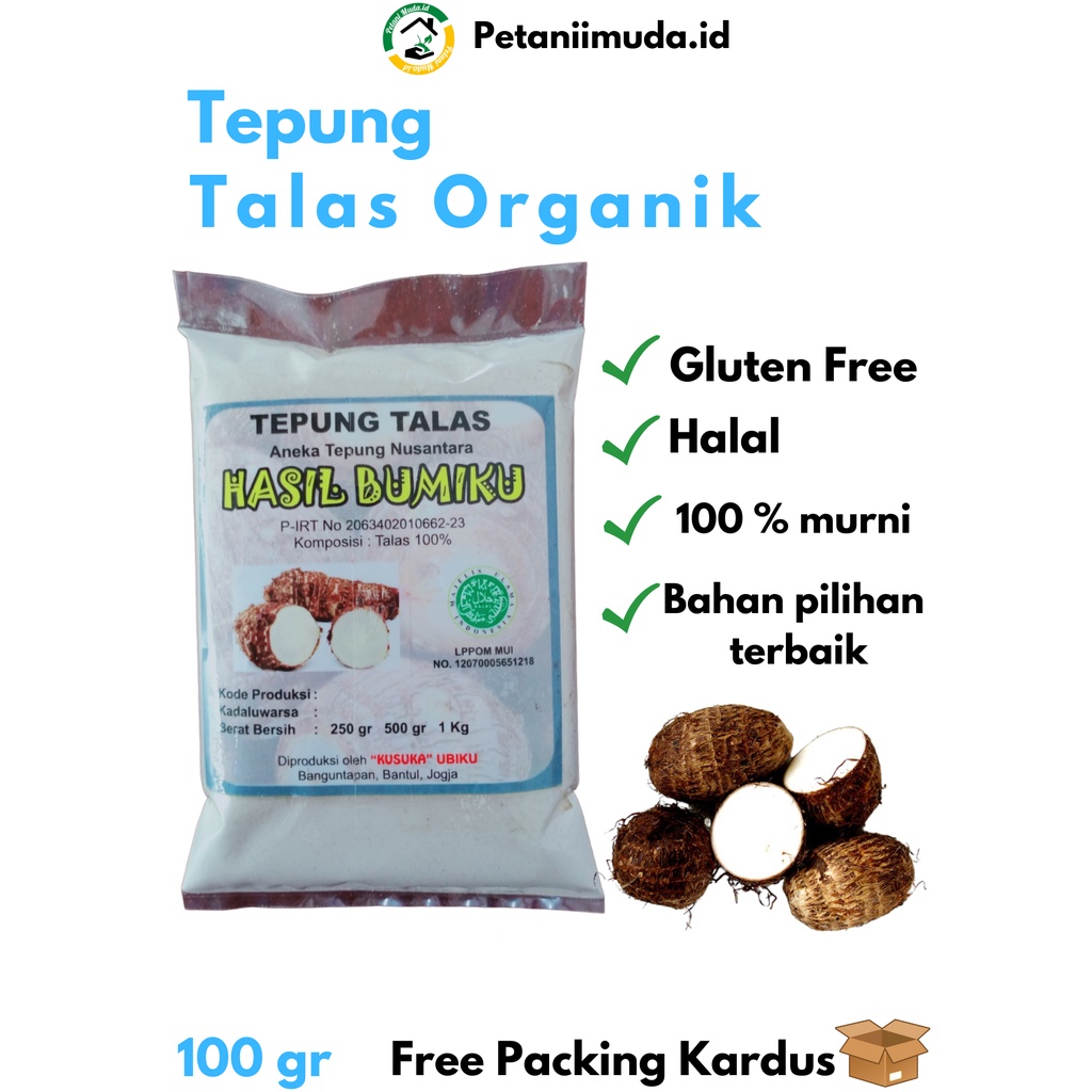 

Tepung Talas kemasan 100 GRAM/Tepung Talas kemasan 50 GRAM