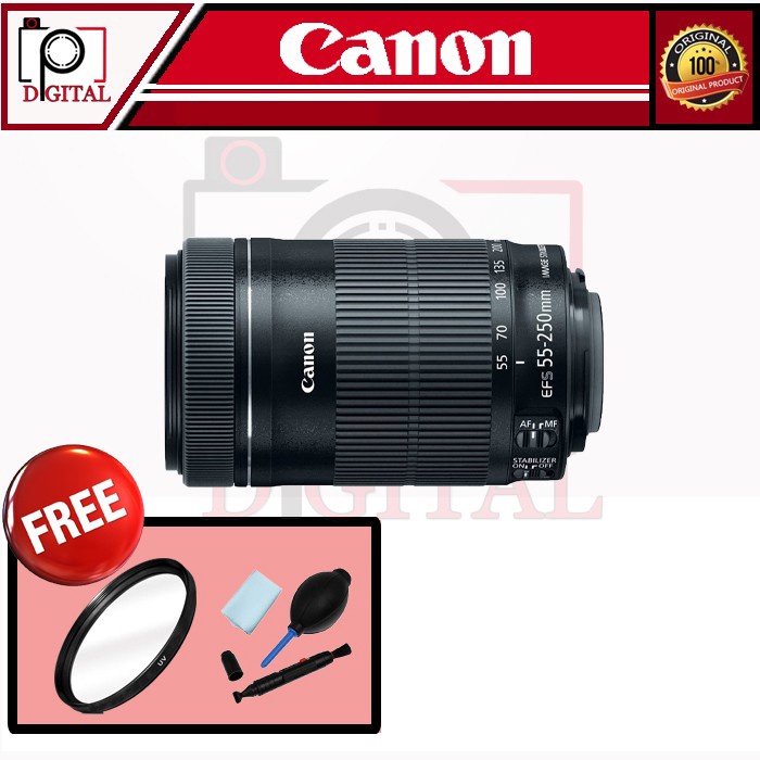 Canon Lensa EF-S 55-250mm IS STM Tele 55-250 mm