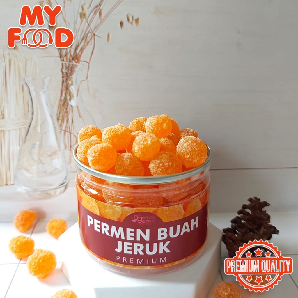 

[Myfoodofficial] - Can Permen Buah Jeruk Orange Candy Kualitas Premium