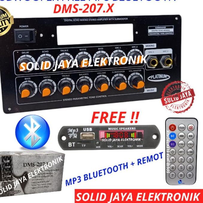 ☋ TONE CONTROL AKTIF MP3 BLUETOOTH DMS207 DMS-207.X BT TONE KONTROL MIXING MUSIK ACTIVE PARAMETRIC P