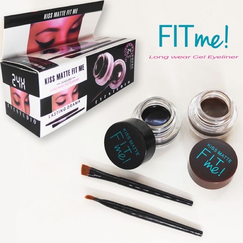 PROMO Kiss Beauty Eyebrow 2 in 1 gel eyeliner /COD//fit me eyebrow