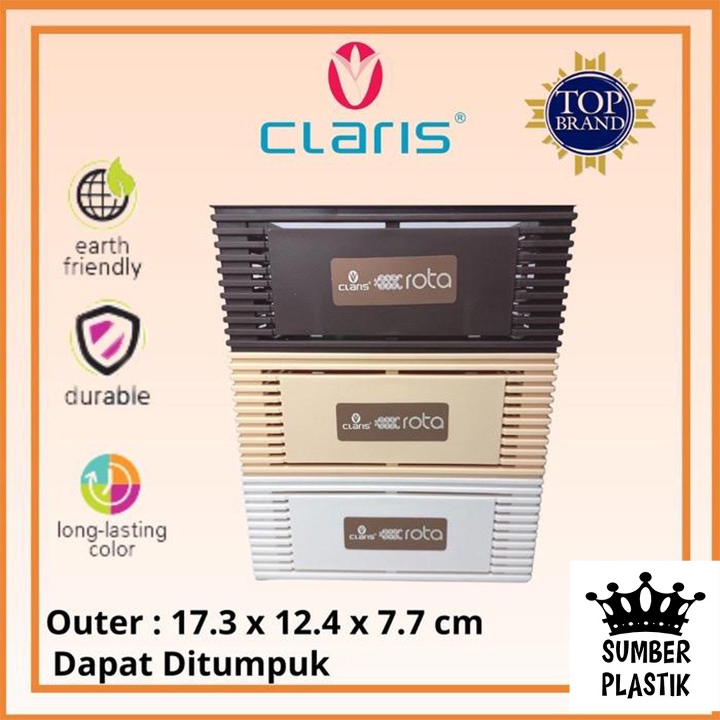 Claris 0533 Kotak Keranjang Tray Nampan Alat Tulis Mandi Make Up Fancy Box