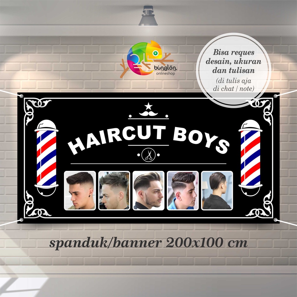 Spanduk, Banner Pangkas Rambut Keren Terbaru