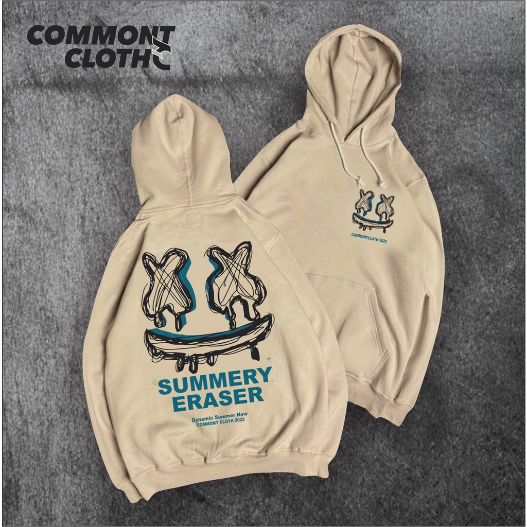 Hoodie SUMMERY ERASER - Sweater Hoodie SUMMERY ERASER Commont cloth unisex M -XL