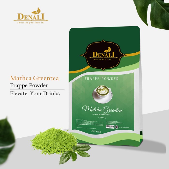 

Ready Stock- Denali matcha greentea powder 800 gram