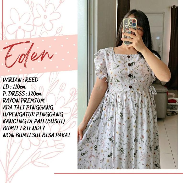 PALING LARIS EDEN 120 | PART 1 | daster rayon busui bumil muslim maxi lengan rempel pendek adem jumb
