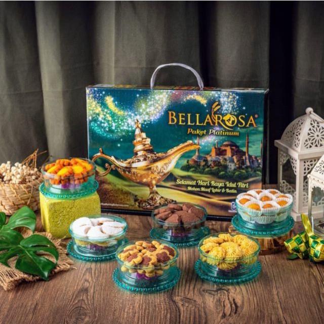 

HAMPERS PARCEL LEBARAN / PAKET PLATINUM BELLAROSA / HAMPERS KUE