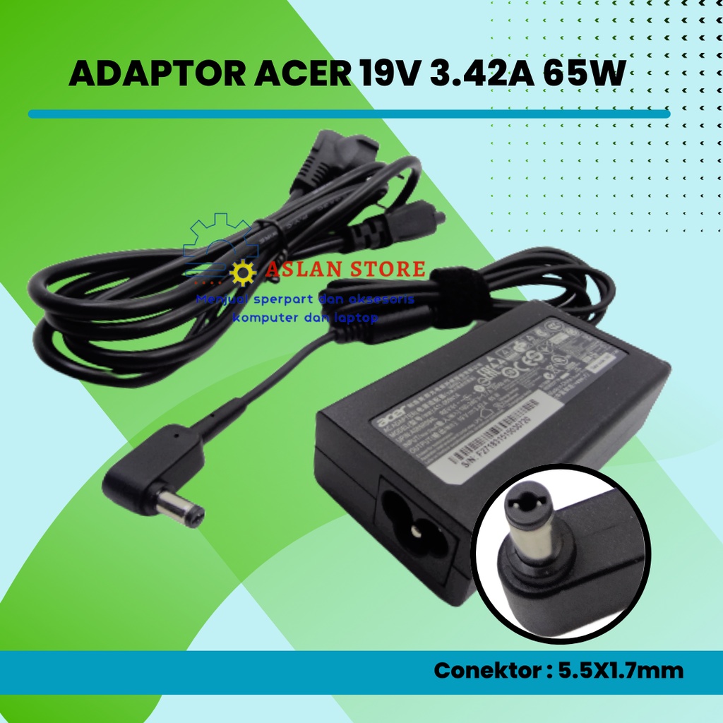 AC Power 19V 3.42A Adaptor Charger Acer Gateway MS2285 MS2274 NV78 CPA09-A065N1 A065R035L A11-065N1A Charger Laptop