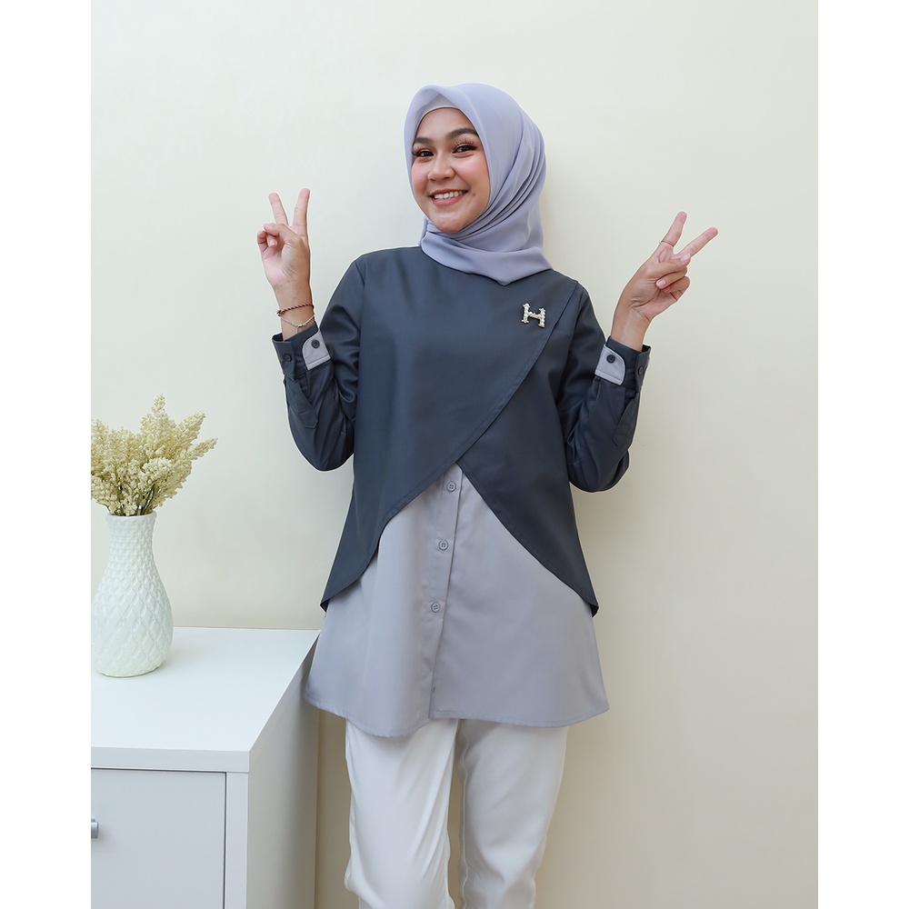 HARUM Top - Baju Kerja by Hijab Mamah icis