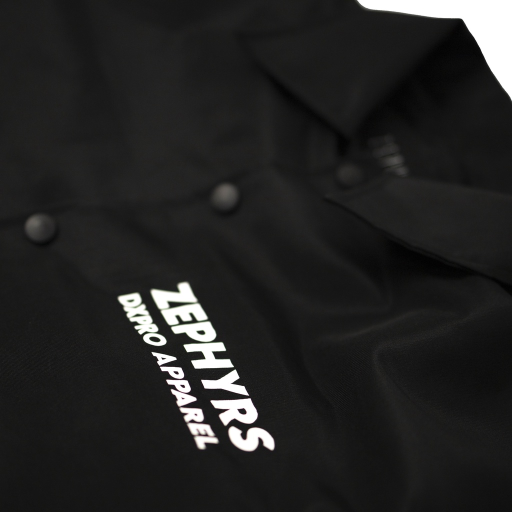 Jacket Coach Pria Zephyrs anti air Black edition