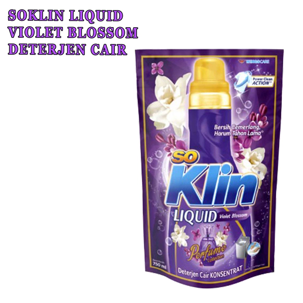 DETERGEN LIQIUD * SOKLIN * VIOLET BLOSSOM * 720ML