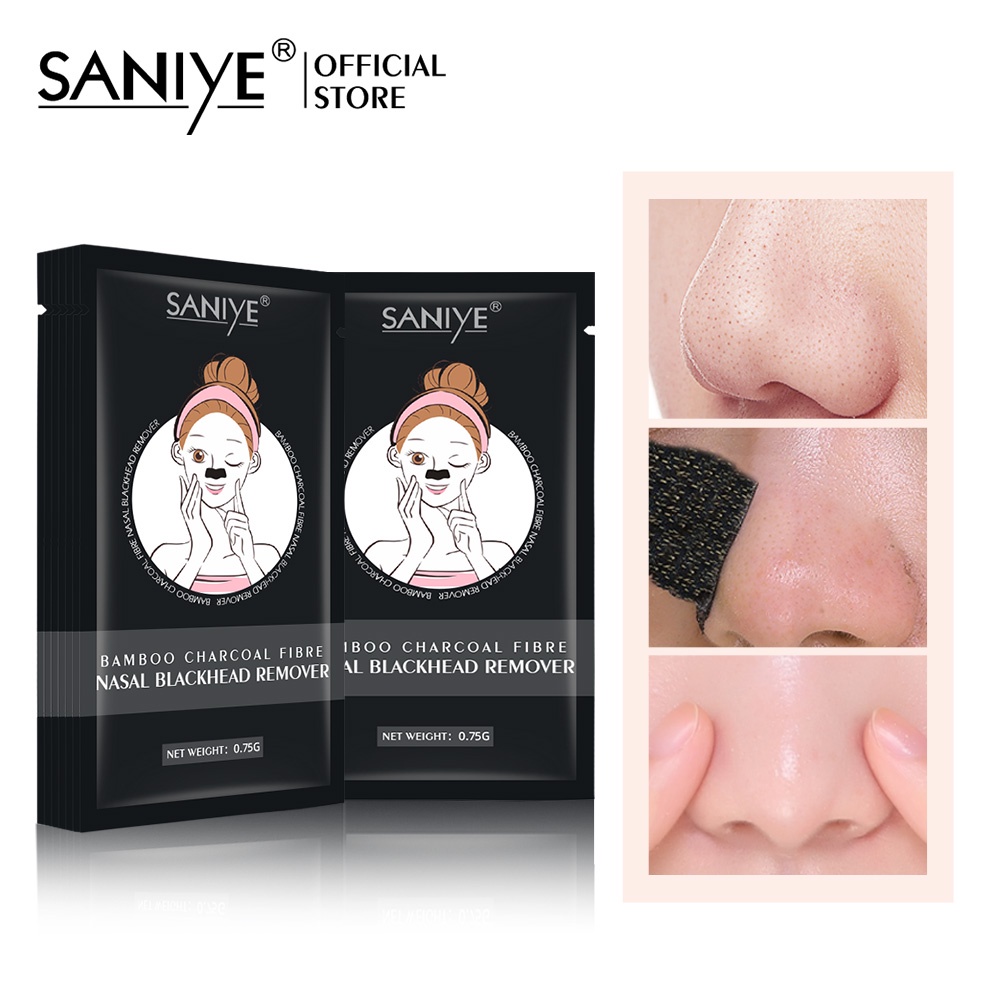 [100%ORIGINAL] SANIYE Black Heads Remover Masker Hidung Penghapusan Komedo Jerawat Membersihkan Hidung 0.75g BH002