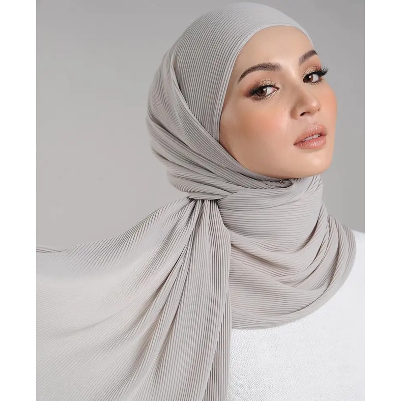 Pleated Shawl Pashmina Plisket Malaysia cerutty babydoll PREMIUM