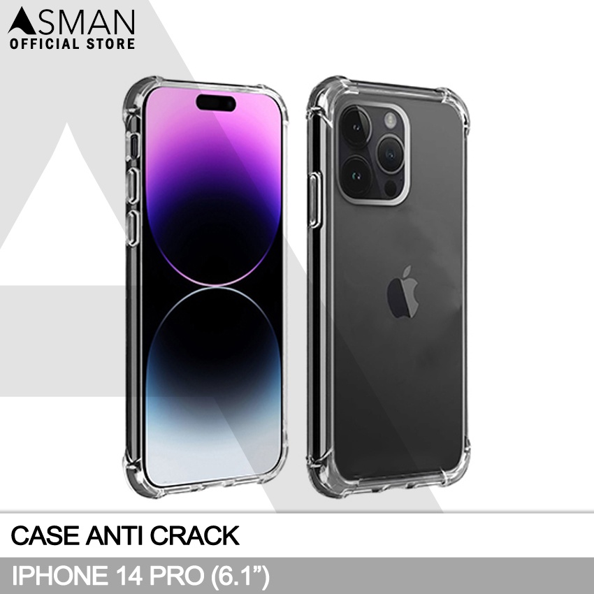 Anti Crack iPhone 14 Pro (6.1&quot;) | Soft Case Anti Bentur - Clear