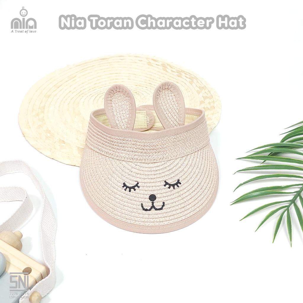 NIA BABY ROTAN CHARACTER HAT - TOPI ANAK BAHAN ROTAN