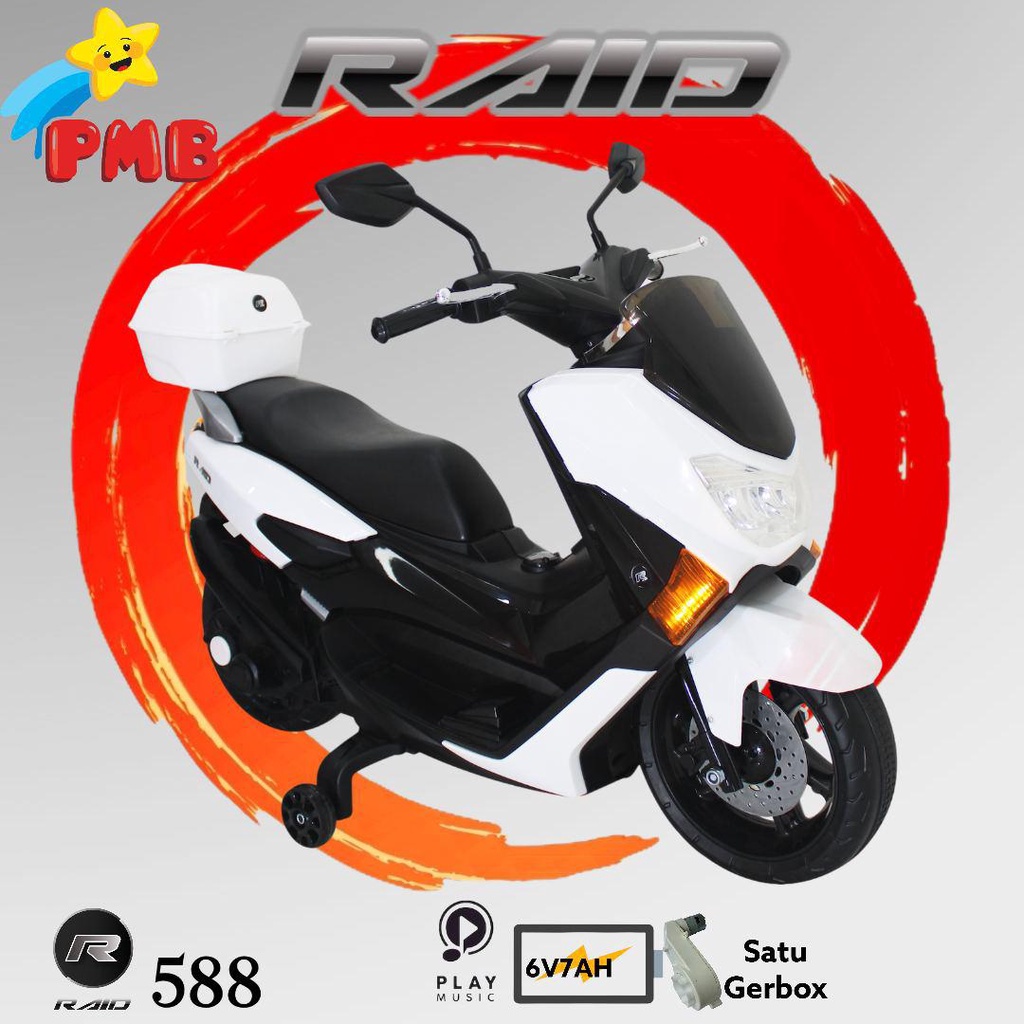 MOTOR AKI ANAK NMAX PMB M588 RAID NMAX M588 MURAH/KADO ANAK ANAK/KADO ULANG TAHUN ANAK