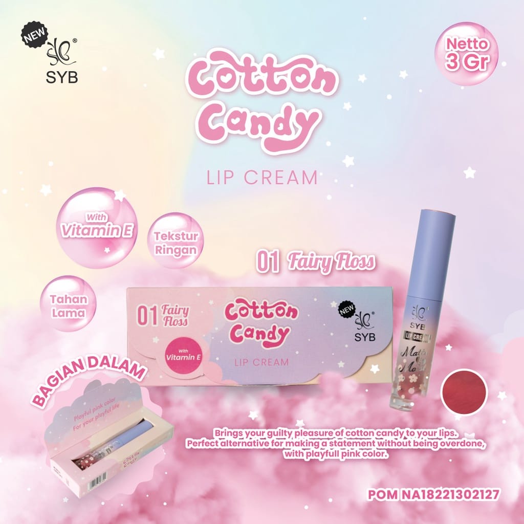 NEW SYB LIP CREAM COTTON CANDY