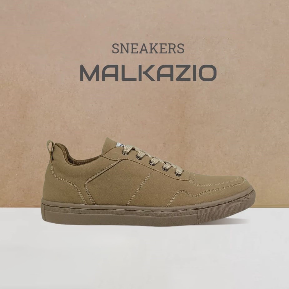 MODRIC X ZAGIB V.709 | Sepatu Pria Sneaker Tali Casual Remaja Dark Beige