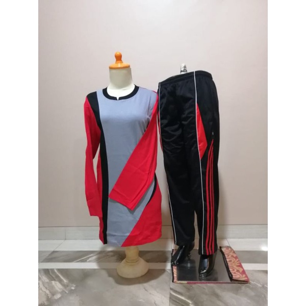 stelan tunik//kaos muslim//stelan kaos olahraga muslim model tunik