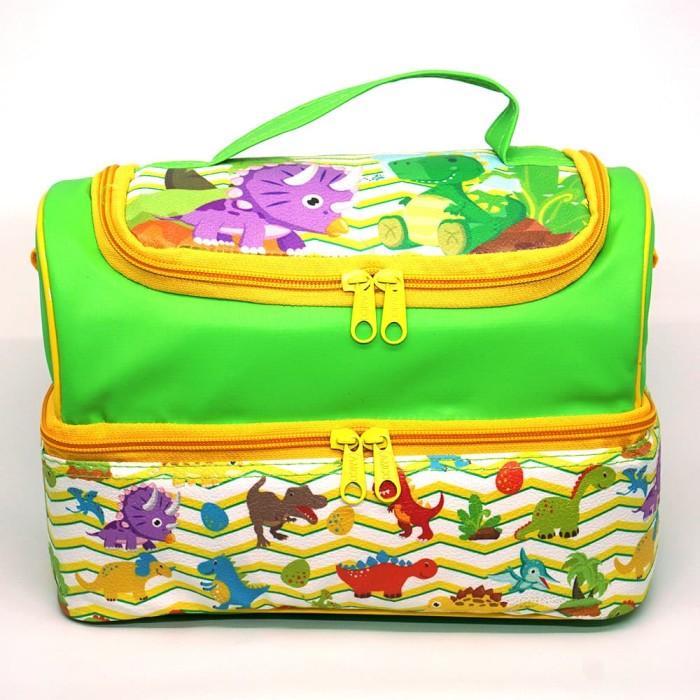 Tas Susun Motif Dino Chubby Kj /Tas Slempang Smiggle /Lunch Bag Susun