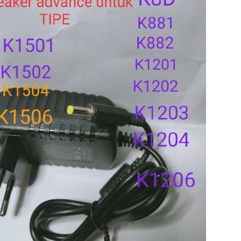 ✵ adaptor charger speaker advance K,1501,K1502,k1503,k1504,k1506 ➴