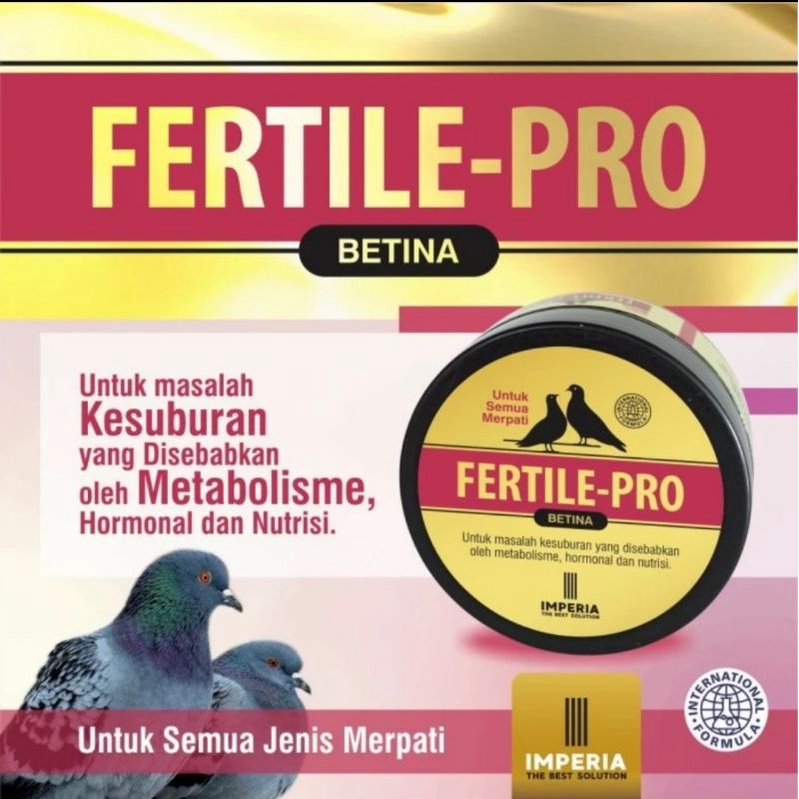 FERTILE-PRO BETINA UNTUK BURUNG BETINA BERTELUR FERTIL BANYAK EMBRIO